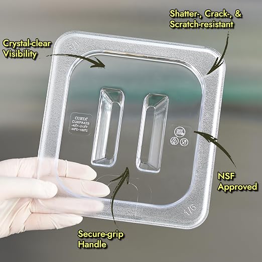 CURTA 4-Pack 1/2 Size 6" Deep NSF Polycarbonate Food Pans - Image 7