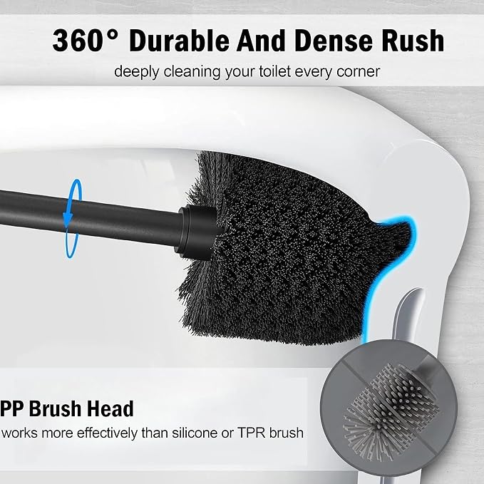 Silver Chrome Toilet Bowl Brush - Image 5