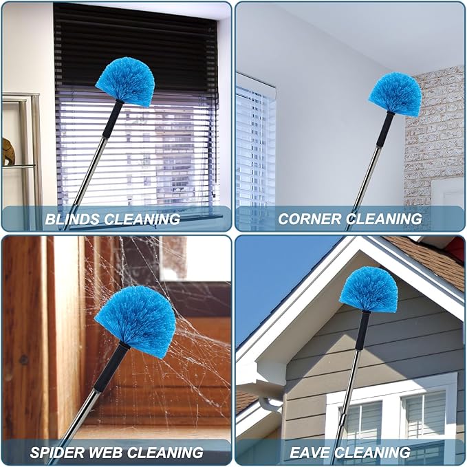 4 Pack Cobweb Duster Head Brush-Twist-On Spider Web Brush - Image 6