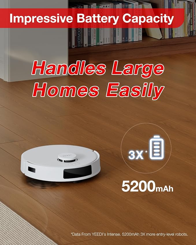 Yeedi C12 Robot Vacuum Cleaner and Mop, 8000Pa Strong Suction, ZeroTangle Brush - Image 6