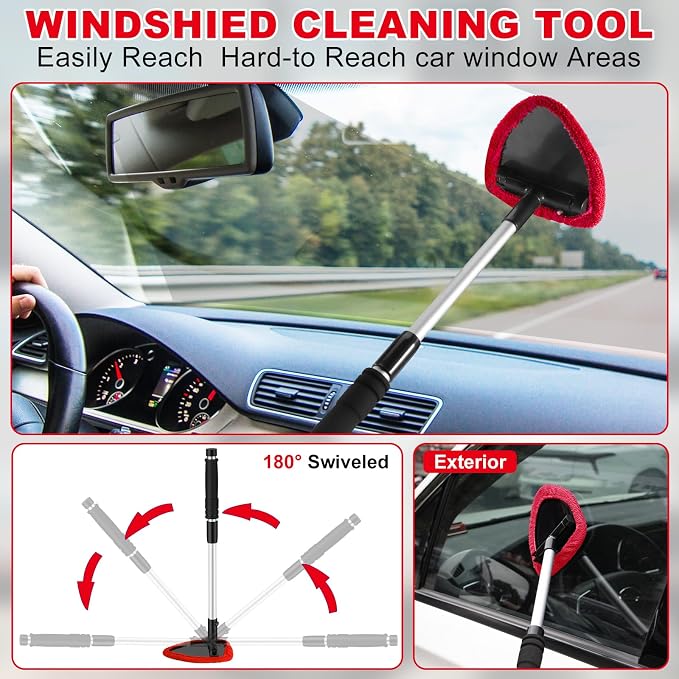 Viewsun Windshield Cleaner Tool, Car Detailing Kit Interior Cleaner, Car - Image 2