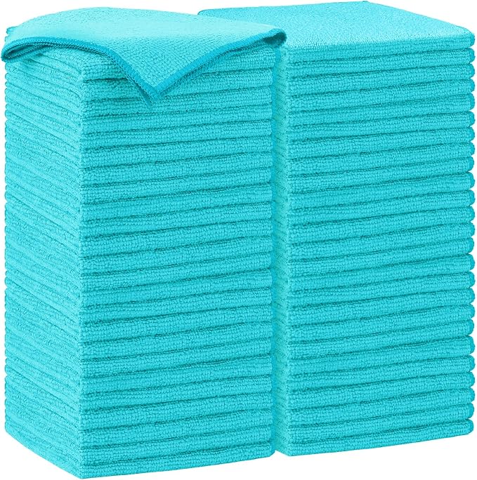 AIDEA Microfiber Cleaning Cloth-50PK, Soft Microfiber Towels by AIDEAHOME