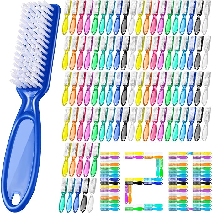 Mifoci 120 Pcs Handle Grip Nail Brush by Mifoci