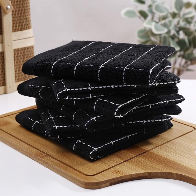 Homaxy 100% Cotton Terry Kitchen Dish Cloths, Ultra Soft and Absorbent Dish - Image 8