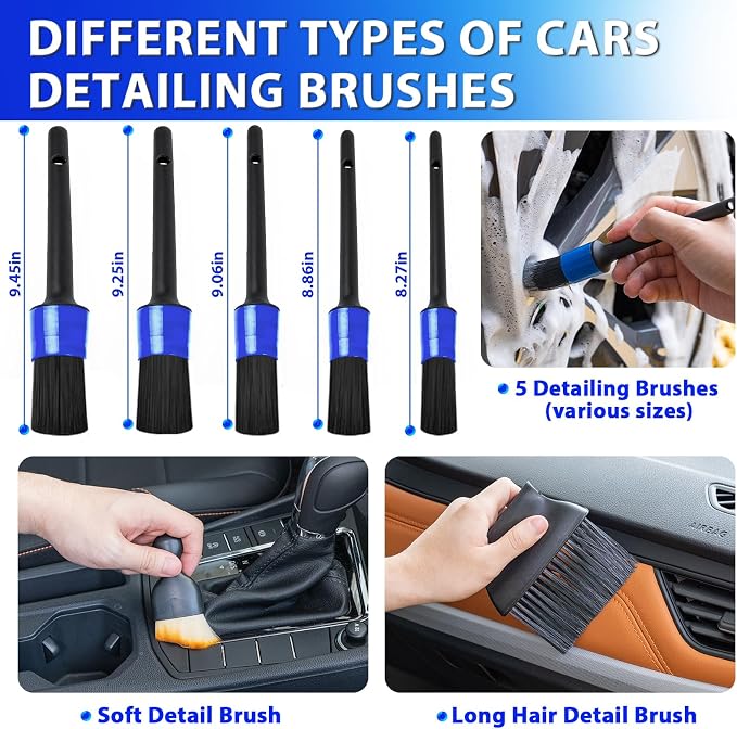 THINKWORK Car Cleaning Kit Car Detailing Kit, Car Cleaning Kit Interior Cleaner - Image 4