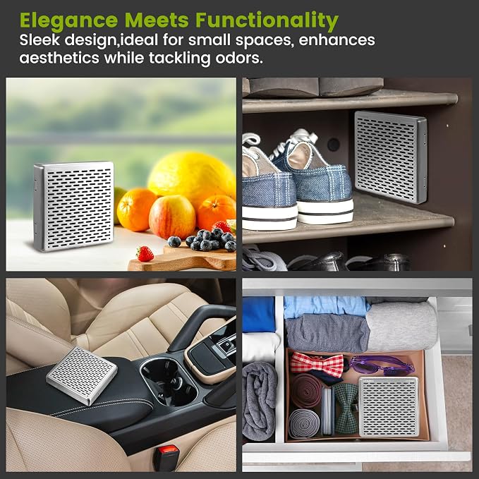Refrigerator Deodorizer, 10 Years Long Fridge Odor Eliminator, Car Air Freshener - Image 6