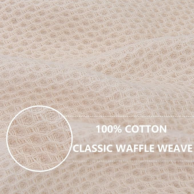 Homaxy 100% Cotton Waffle Weave Kitchen Dish Towels, Ultra Soft Absorbent Quick - Image 2