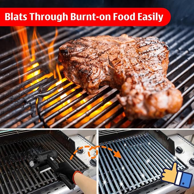 Electric Rechargeable Grill Brush, Grill Cleaner - Image 2