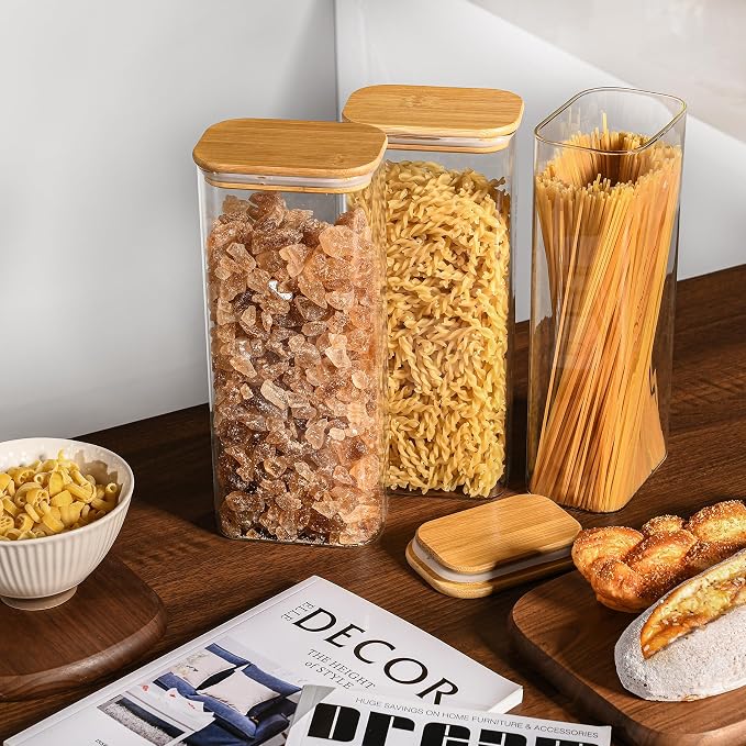 71oz Rectangle Airtight Glass Storage Containers - Image 6