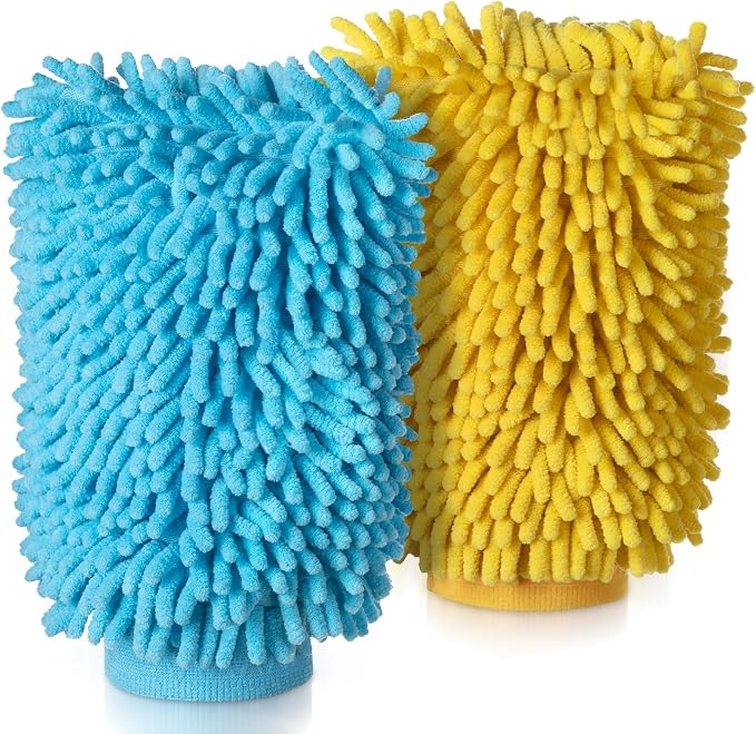 MR.SIGA Premium Microfiber Soft Chenille Car Wash Mitt - Image 6