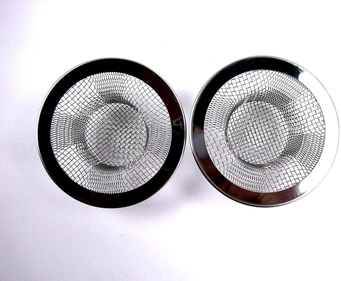 2pcs Metal Sink Strainer Bathtub Drain Hole Hair Catcher Drain Hole Filter Trap - Image 3