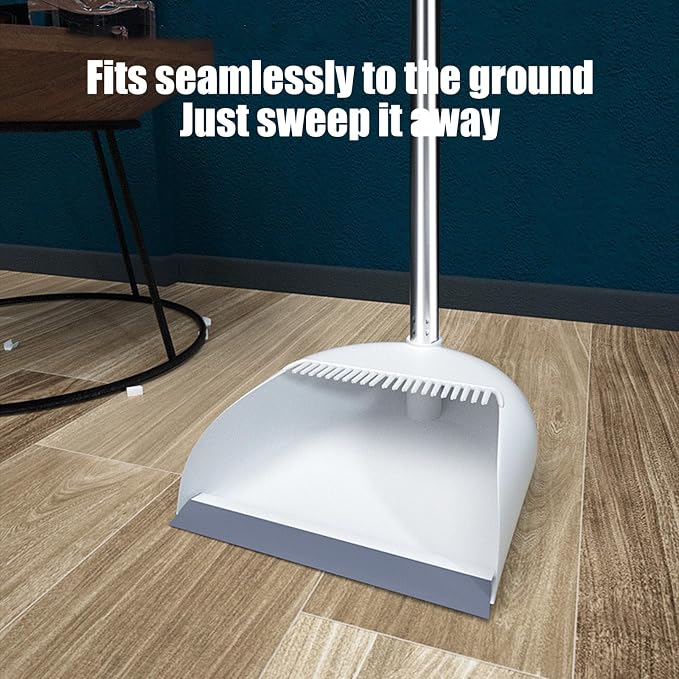 Broom and Dustpan Combo for Office, Broom and Dustpan Set for Home, Long Handle - Image 5