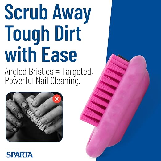 SPARTA Nail Scrub Brush Commercial-Grade, Heavy-Duty Hand and Fingernail Brush - Image 7