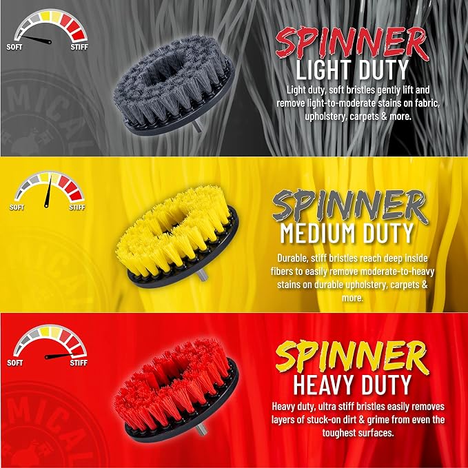Chemical Guys ACC508 Heavy Duty Spinner Multi-Surface Drill Brush Attachment - Image 9