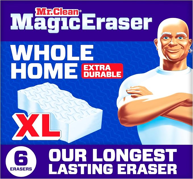 Mr. Clean Magic Eraser Sponge, All Purpose Cleaner, Long Lasting Cleaning by MrClean