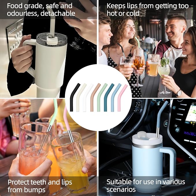 20 30 40 oz Stainless Metal Straws - Image 6
