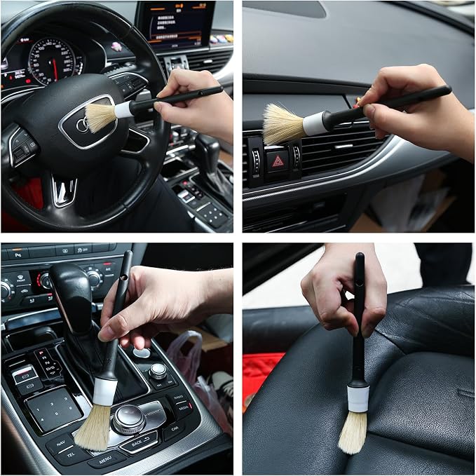 10pcs Car Detailing Kit, Premium Detailing Brush Set Includes 5 Soft Car - Image 5