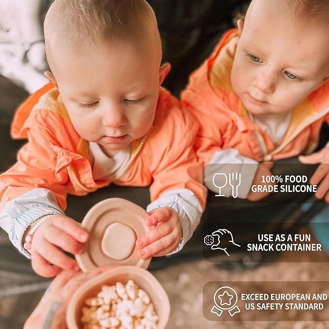 Moonkie Silicone Baby Food Containers | 4 oz Baby Food Storage Jars - Image 3