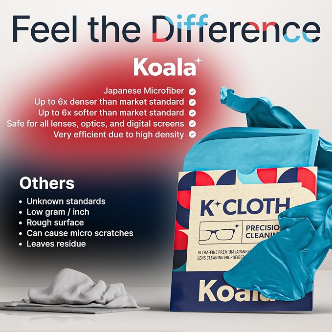 Koala Lens Cleaning Cloth | Japanese Microfiber | Glasses Cleaning Cloths | - Image 5