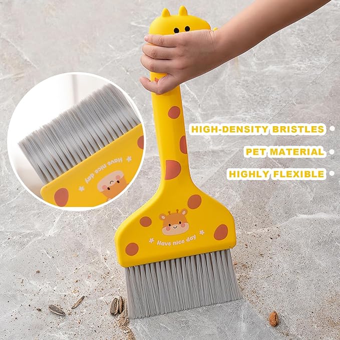 Small Broom with Dustpan Combo Set Cartoon Mini Broom and Dustpan Set Cute - Image 4