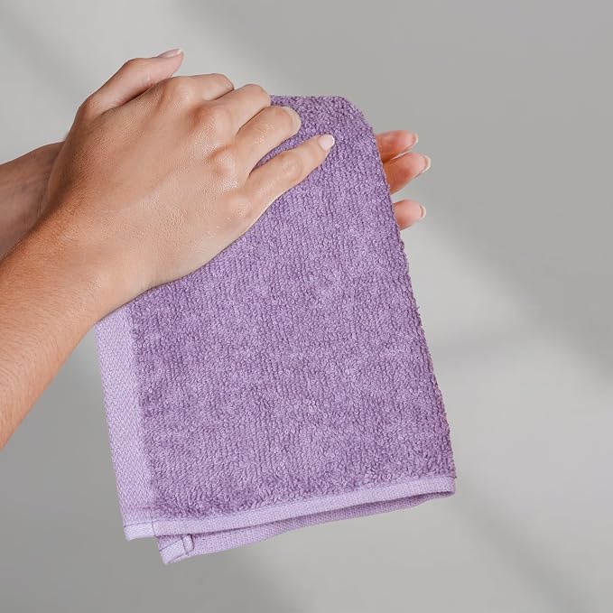 Amazon Basics Highly Absorbent, Fast Drying 100% Cotton Washcloths - Image 6