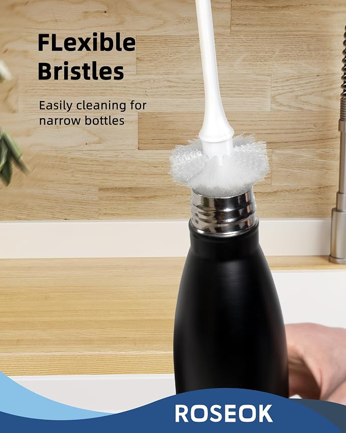 Long Handle Water Bottle Brush, Flexible Bottle Brush - Image 6