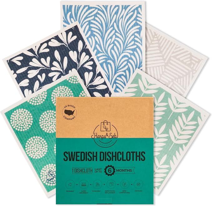 Harps&Seb Swedish Dishcloths for Kitchen Dish Towels by HarpsSeb