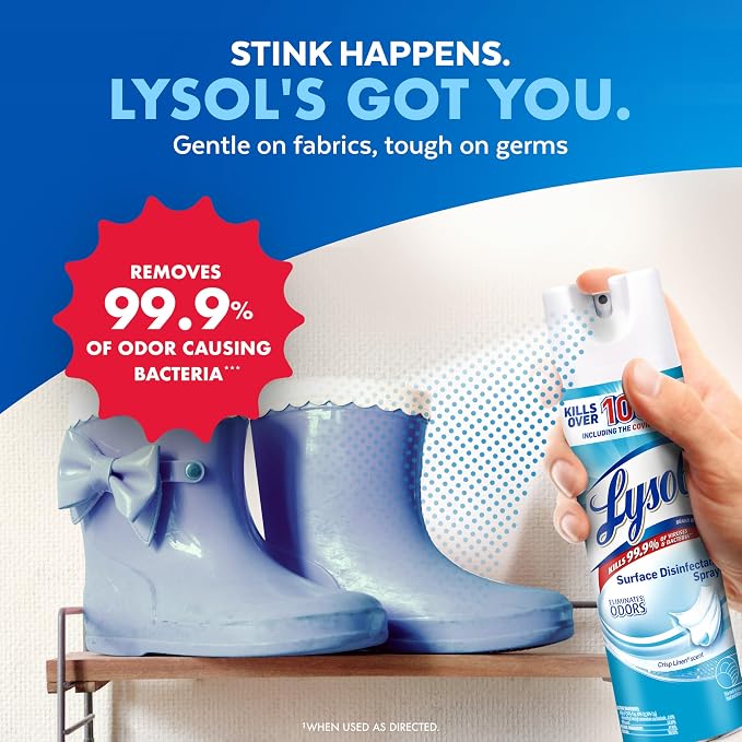 Lysol Disinfectant Spray, Household Essential Cleaning Supplies, Antibacterial - Image 5