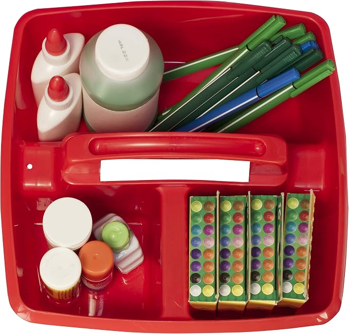 Storex 3-Compartment Small Caddy – Multipurpose Classroom Organizer - Image 7