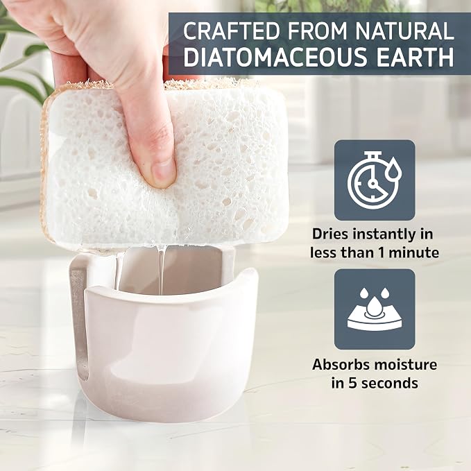 MOPHONICHOME Sponge Holder, Stone Sponge Holder - Image 2