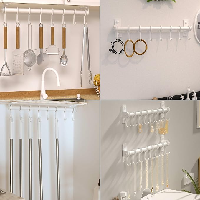Dseap Kitchen Hooks for Hanging Utensils, Hanging Pot Rack, Kitchen Utensil - Image 4