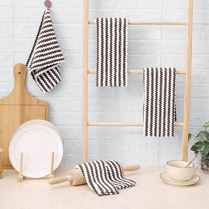 Homaxy Kitchen Towels, Ultra Soft and Absorbent Dish Towels, Reusable Fast - Image 7
