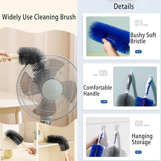 Fan Duster Cleaner Brush, Bendable Cleaning Brush - Image 4
