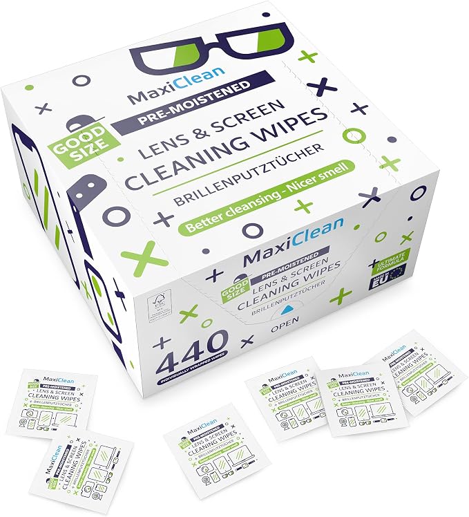 440 Pack Lens Wipes for Eyeglasses Pre-Moistened, Individually Wrapped - Image 9