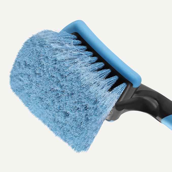 Amazon Basics Wheel Brush for Car Detailing, Safe for Cars, Ergonomic Handle - Image 3