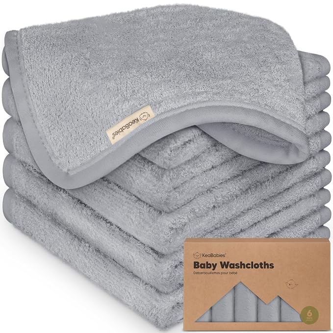 6-Pack Baby Washcloths by KeaBabies