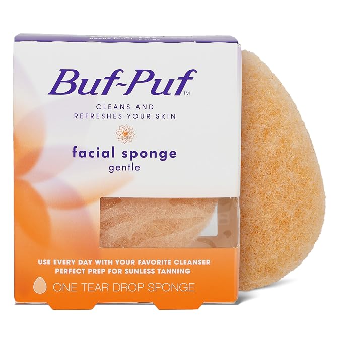 Buf-Puf Gentle Facial Sponge, Dermatologist Developed, Removes Deep Down Dirt & by Nexcare