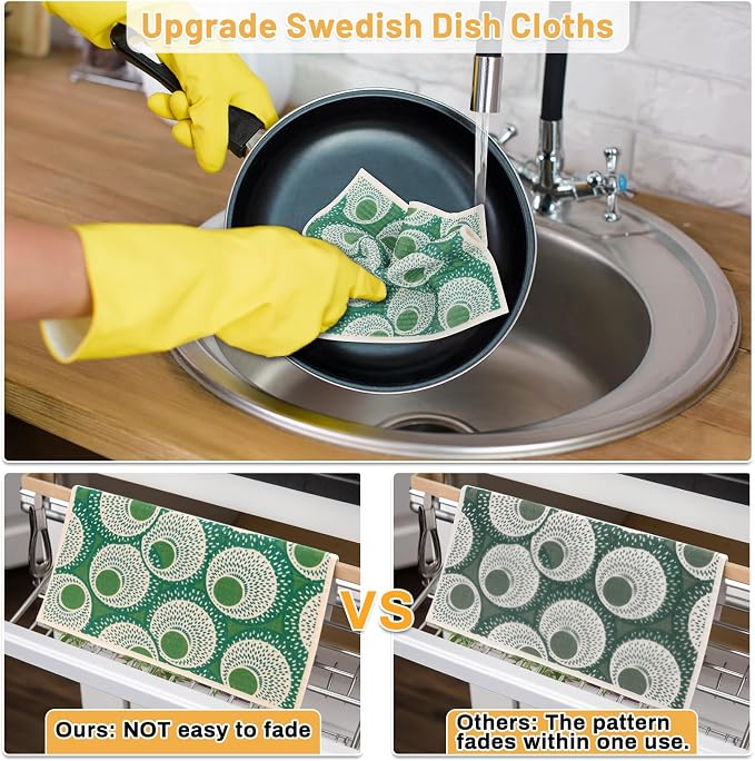 Lucomb 10 Pack Swedish Dishcloths - Image 5