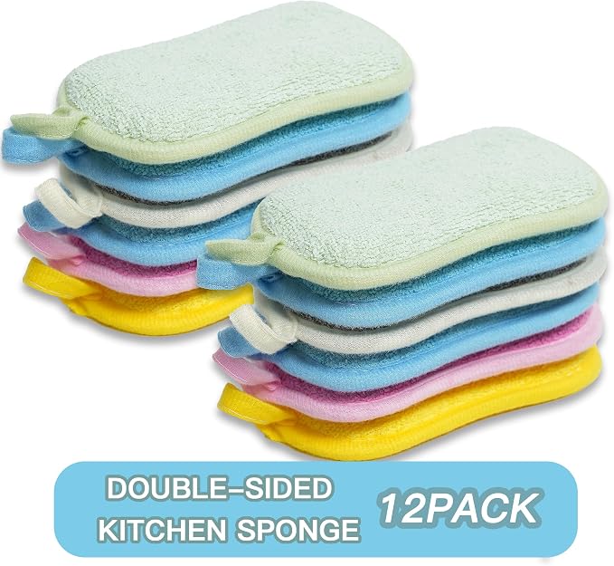Dish Sponge Kitchen Sponges, Scrub Sponges, Double Sided Cleaning, Non Scratch - Image 9