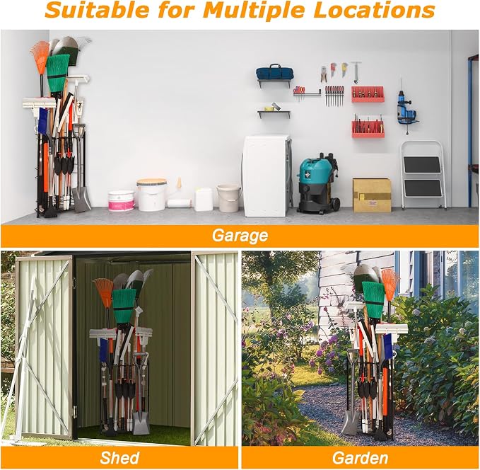 Garden Tool Organizer for Corner, Holds 35 Long-Handled - Image 3