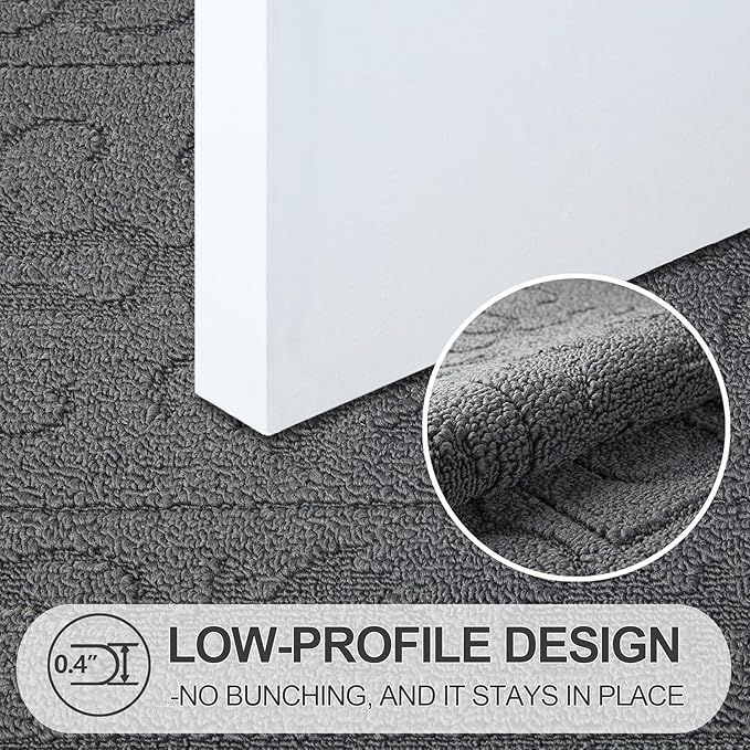 FONEYI Indoor Door Mat 24" x 36", Dirt Trapper Door Mats Non-Slip Entryway Rugs - Image 3