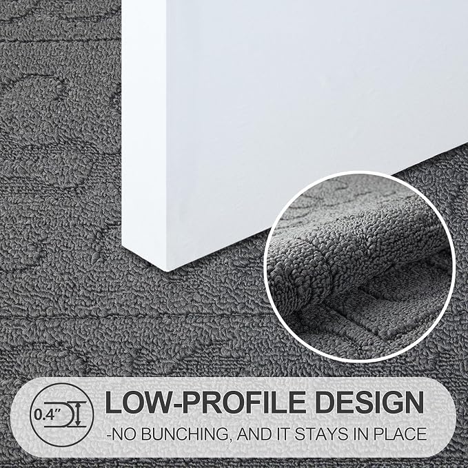 FONEYI Indoor Door Mat 32" x 40", Dirt Trapper Door Mats Non-Slip Entryway Rugs - Image 3