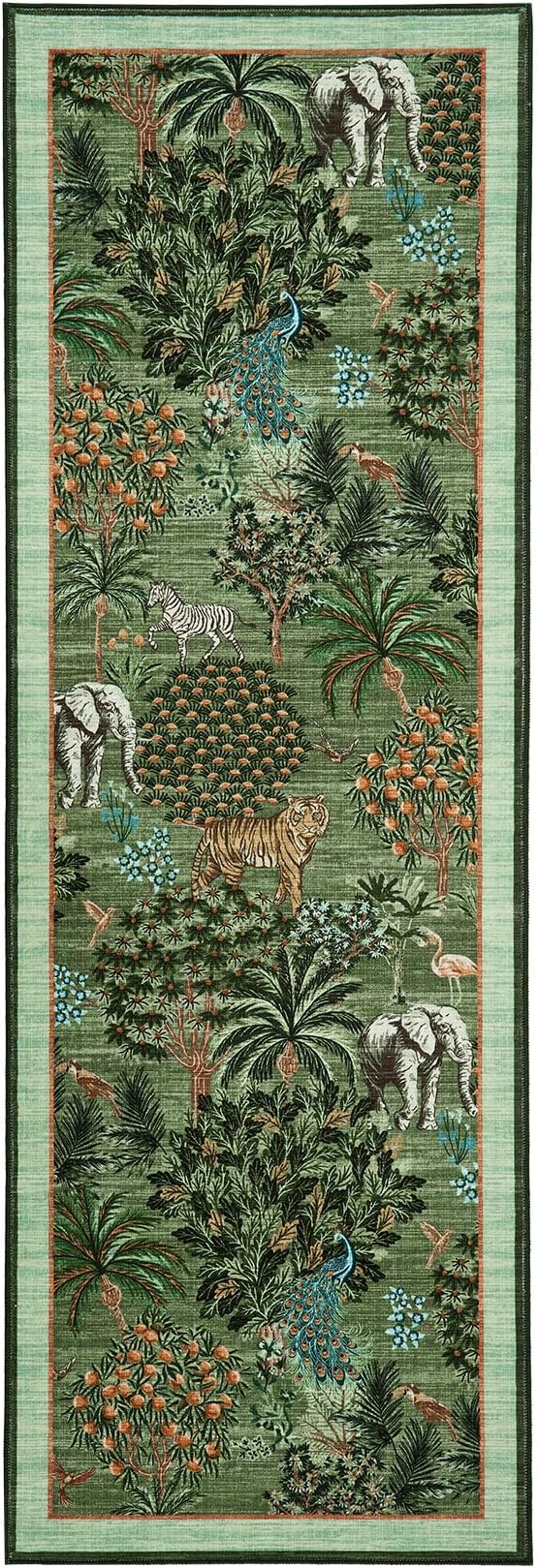 GarveeHome Jungle Rug 2x6 Kitchen Runner Rug Non Slip Washable Runners - Image 4