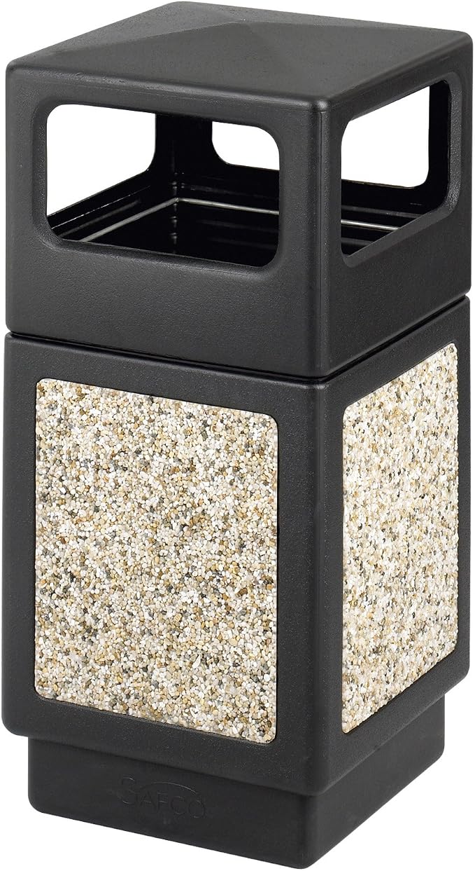 Safco Canmeleon Trash Can, 38 Gallons, Indoor and Outdoor Use, Durable & by SafcoProducts