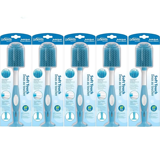 Dr. Brown's Soft Touch No Scratch Baby Bottle Cleaning Brush Nipple Cleaner by DrBrowns