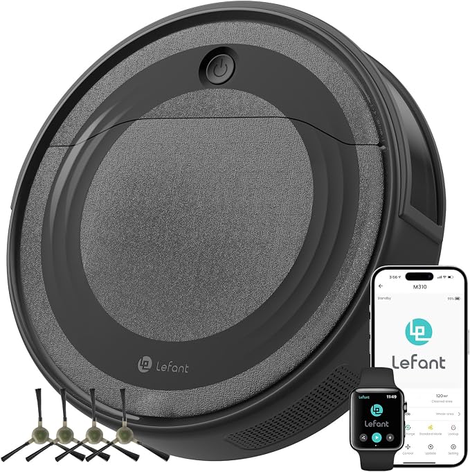 Lefant M310 Robot Vacuum Cleaner, 4500Pa Powerful Suction, PreciSense Obstacle by Lefant
