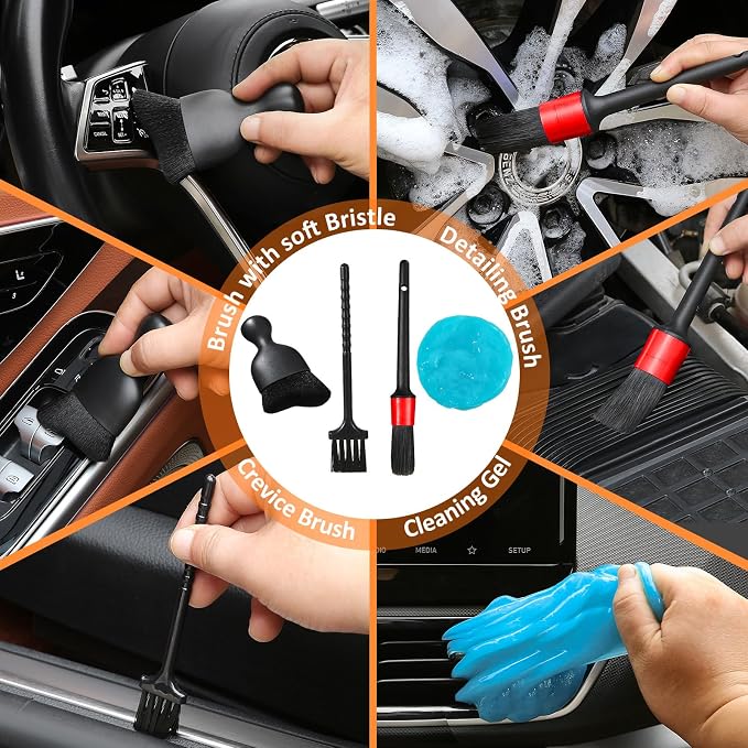 10pcs Windshield Cleaner Tool, Car Window Cleaning Wash Kit - Image 4