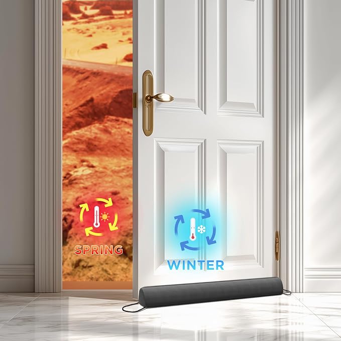 Sunolga 2-Pack 38" Door Draft Stopper Blocks Hot and Cold Air - Image 7