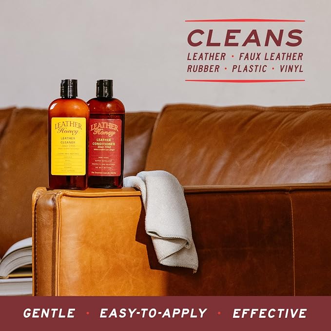 Leather Honey Leather Cleaner: Non-Toxic Leather Care Made in the USA Since - Image 3