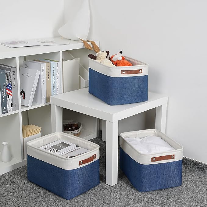 DULLEMELO Fabric Storage Bins, Foldable Storage Baskets - Image 6